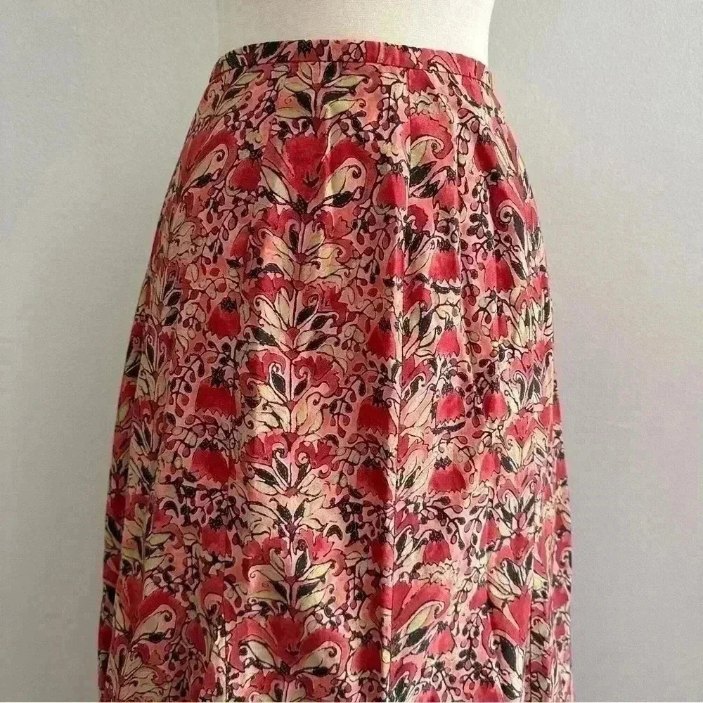 Peruvian Connection Maxi Skirt 100% Pima Cotton Peru Sz 8